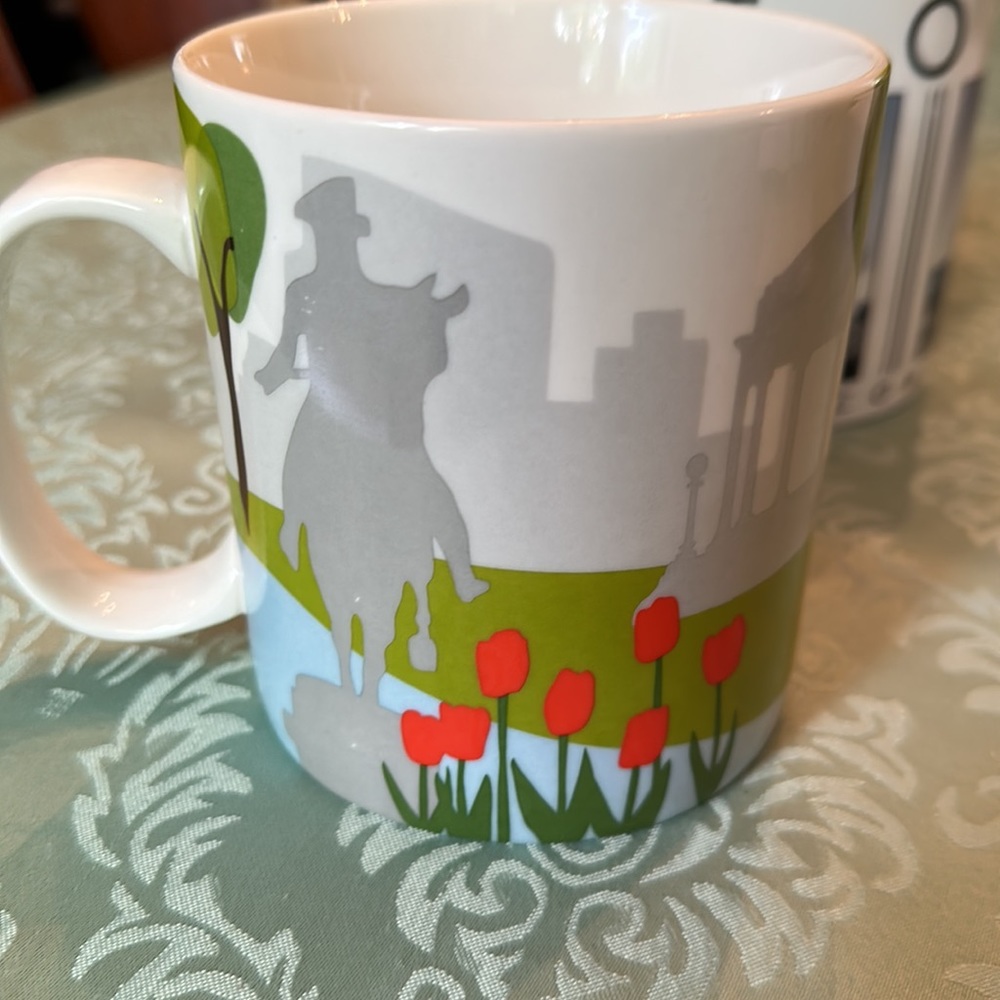 Starbucks Coffee Mug Cup Garden Park Series - Picture 2 of 4